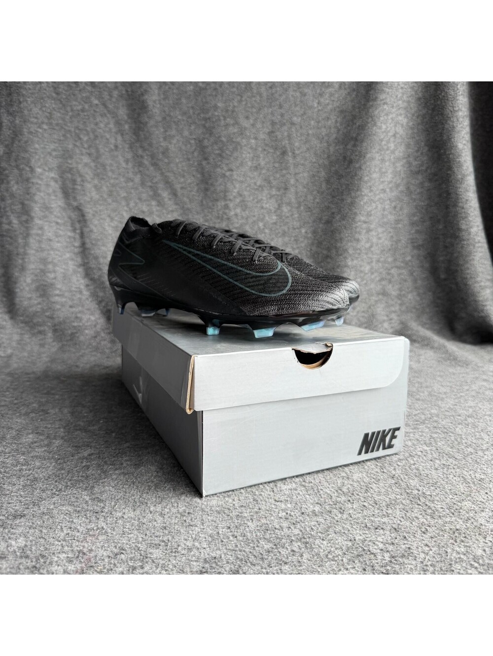Nike Zoom Mercurial Vapor 16 Elite FG Shoes Mens Size 11 Black Cleats FQ1457-002